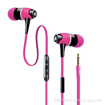 Colorful metallic ear-buds for MP3 player
